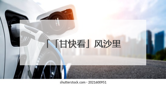 「甘快看」风沙里的逆袭“密码”