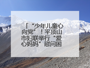 “少年儿童心向党”！平顶山市妇联举行“爱心妈妈”慰问困境儿童活动