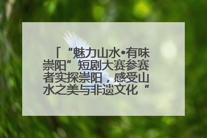 “魅力山水•有味崇阳”短剧大赛参赛者实探崇阳，感受山水之美与非遗文化“提琴戏”魅力