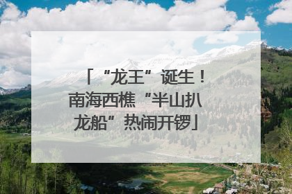 “龙王”诞生！南海西樵“半山扒龙船”热闹开锣