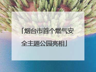 烟台市首个燃气安全主题公园亮相