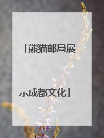 熊猫邮局展示成都文化