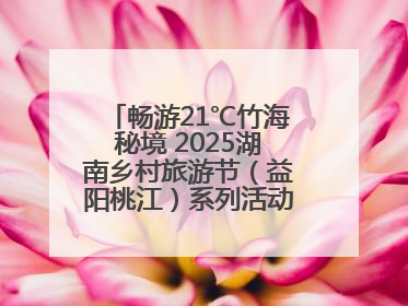 畅游21℃竹海秘境 2025湖南乡村旅游节（益阳桃江）系列活动5月29日启幕