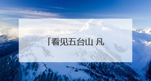 看见五台山 凡人凡事｜生命的托举 应急救援队昼夜连续作战成功救出两批被困游客