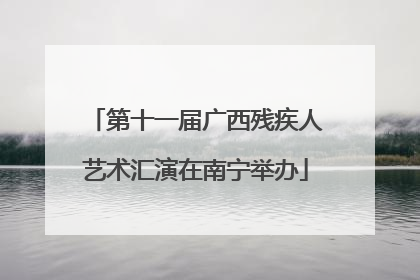 第十一届广西残疾人艺术汇演在南宁举办