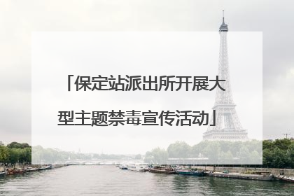 保定站派出所开展大型主题禁毒宣传活动