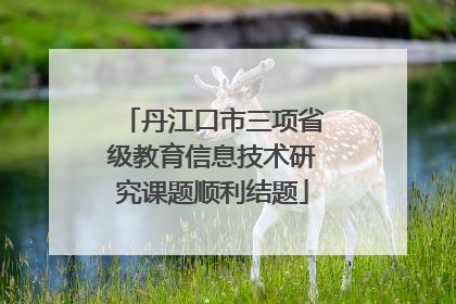 丹江口市三项省级教育信息技术研究课题顺利结题