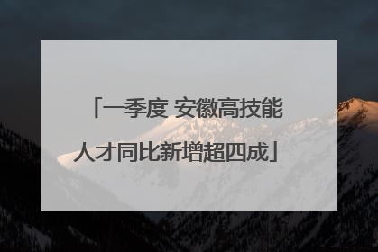 一季度 安徽高技能人才同比新增超四成