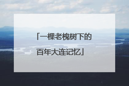 一棵老槐树下的百年大连记忆