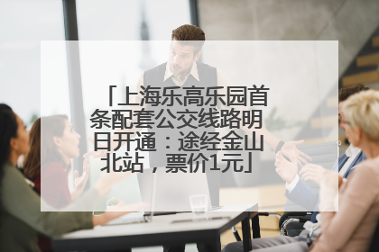 上海乐高乐园首条配套公交线路明日开通：途经金山北站，票价1元