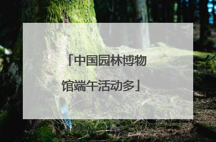 中国园林博物馆端午活动多