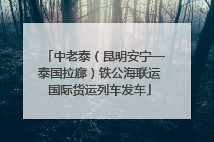 中老泰（昆明安宁—泰国拉廊）铁公海联运国际货运列车发车