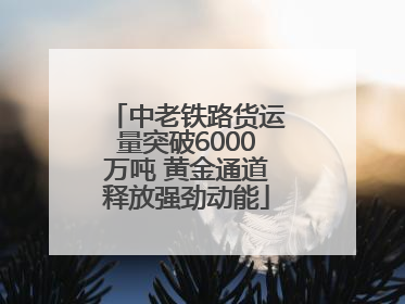 中老铁路货运量突破6000万吨 黄金通道释放强劲动能