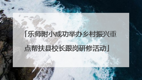 乐师附小成功举办乡村振兴重点帮扶县校长跟岗研修活动