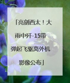 亮剑西太！大雨中歼-15带弹起飞驱离外机 影像公布