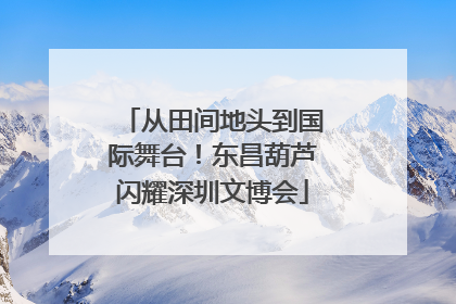 从田间地头到国际舞台！东昌葫芦闪耀深圳文博会