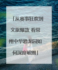 从赛事狂欢到文旅爆款 看常州中华恐龙园如何深度破圈