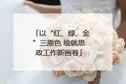 以“红、绿、金”三原色 绘就思政工作新画卷