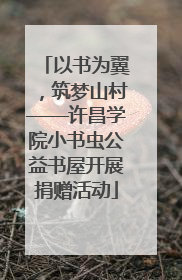 以书为翼，筑梦山村——许昌学院小书虫公益书屋开展捐赠活动
