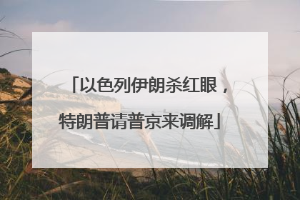 以色列伊朗杀红眼，特朗普请普京来调解
