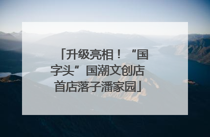 升级亮相！“国字头”国潮文创店首店落子潘家园