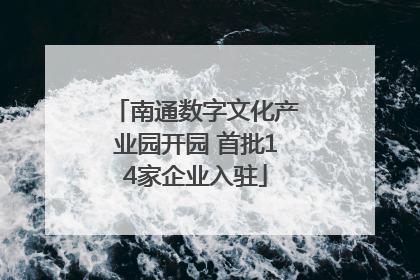 南通数字文化产业园开园 首批14家企业入驻