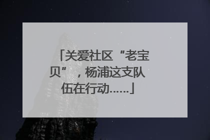 关爱社区“老宝贝”，杨浦这支队伍在行动……