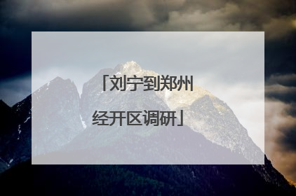 刘宁到郑州经开区调研