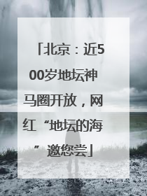 北京：近500岁地坛神马圈开放，网红“地坛的海”邀您尝