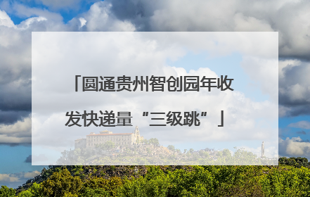圆通贵州智创园年收发快递量“三级跳”