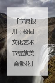 宁夏银川：校园文化艺术节绽放美育繁花