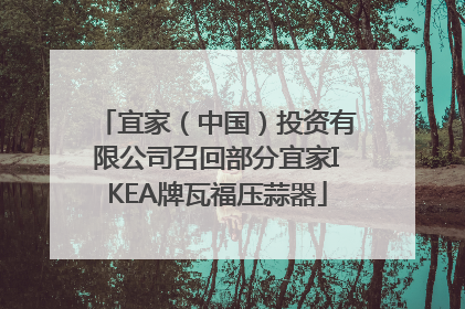 宜家（中国）投资有限公司召回部分宜家IKEA牌瓦福压蒜器