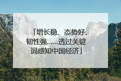 增长稳、态势好、韧性强……透过关键词感知中国经济