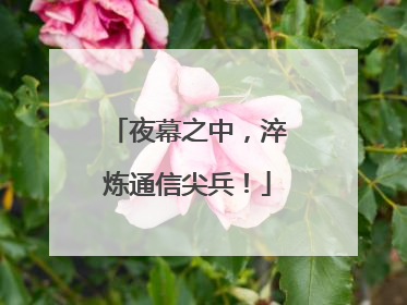 夜幕之中，淬炼通信尖兵！
