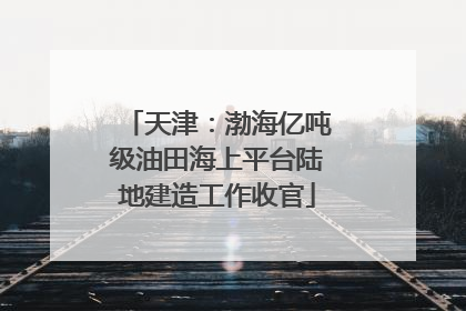 天津：渤海亿吨级油田海上平台陆地建造工作收官