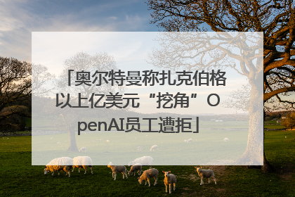 奥尔特曼称扎克伯格以上亿美元“挖角”OpenAI员工遭拒