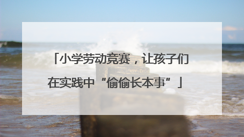 小学劳动竞赛，让孩子们在实践中“偷偷长本事”