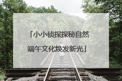 小小侦探探秘自然 端午文化焕发新光