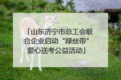 山东济宁市总工会联合企业启动“绿丝带”爱心送考公益活动