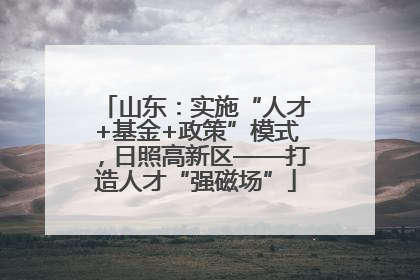 山东：实施“人才+基金+政策”模式，日照高新区——打造人才“强磁场”