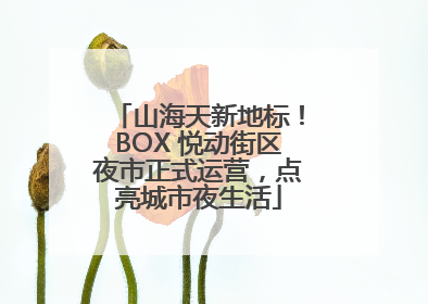 山海天新地标！BOX 悦动街区夜市正式运营，点亮城市夜生活