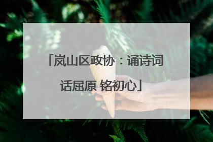 岚山区政协：诵诗词 话屈原 铭初心
