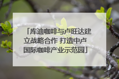 库迪咖啡与卢旺达建立战略合作 打造中卢国际咖啡产业示范园