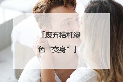 废弃秸秆绿色“变身”