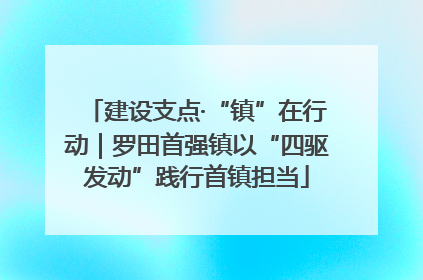 建设支点·“镇”在行动｜罗田首强镇以“四驱发动”践行首镇担当