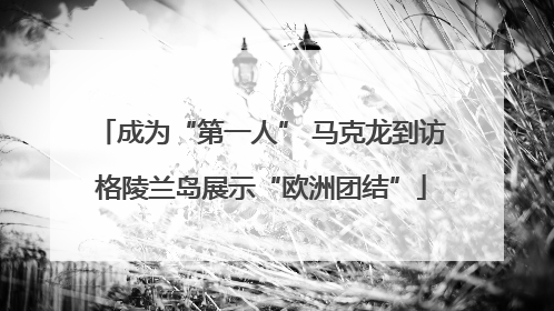 成为“第一人” 马克龙到访格陵兰岛展示“欧洲团结”