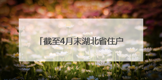 截至4月末湖北省住户存款增加4100亿元
