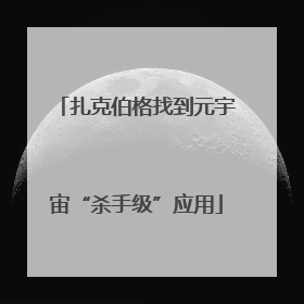 扎克伯格找到元宇宙“杀手级”应用