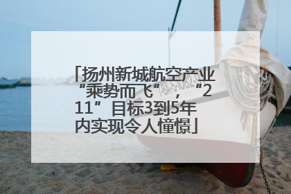 扬州新城航空产业“乘势而飞”，“211”目标3到5年内实现令人憧憬