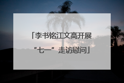 李书铭江文高开展“七一”走访慰问
